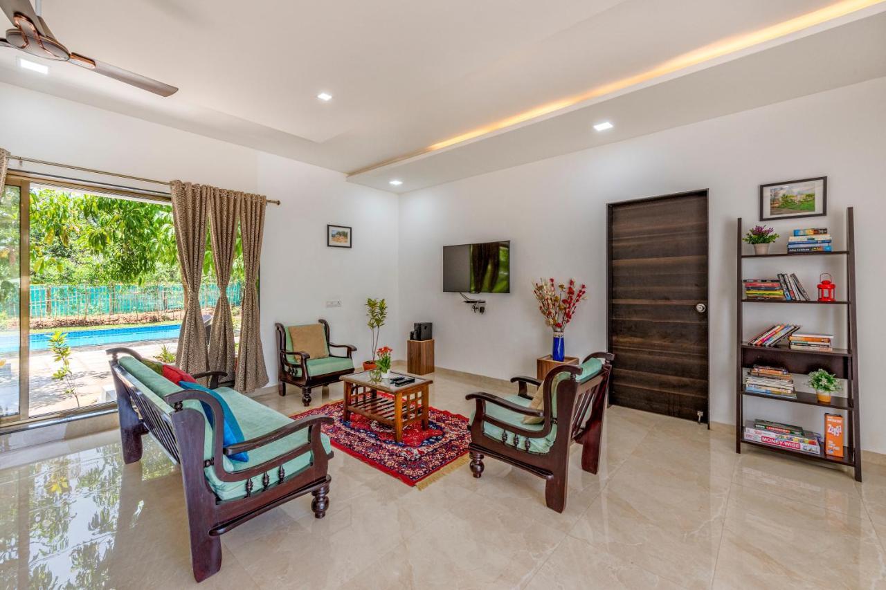 Saffronstays Lakeview Nivara - Farm Stay Villa With Private Pool Near Pune Exterior photo